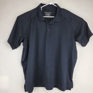 5.11 Tactical Series Mens Size 2XL Black 100% Polyester Comfort Polo